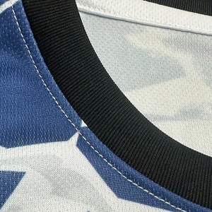 Maillots de football unisexes personnalisés en polyester 100 % à séchage rapide, à manches courtes, avec nom et numéro de joueur sublimés, pour les tournois (vente en gros) - Product Image 3