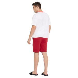 Logo personnalisé hommes Streetwear ensemble short blanc 100% coton t-shirts ensemble unisexe grande taille hommes été deux pièces ensemble d'été - Product Image 5