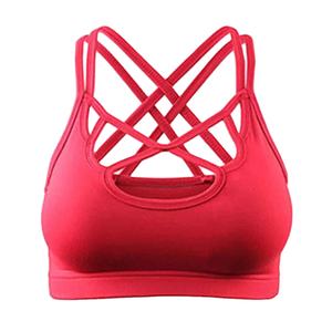 Sujetador deportivo transpirable de secado rápido para mujer, con espalda cruzada y soporte alto, para yoga y fitness, talla adulta, ligero, al por mayor - Product Image 1