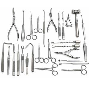 Juego de instrumentos para rinoplastia de 25 piezas, kit de herramientas quirúrgicas para cirugía nasal y plástica. - Product Image 1