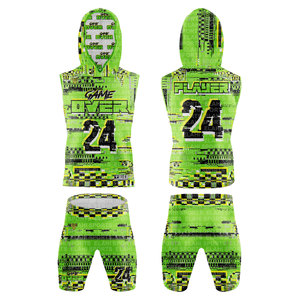 Ensemble d'uniformes de football américain 7 contre 7 en gros, maillot, short, sweat à capuche et sac à dos de voyage personnalisés par sublimation 2026 - Product Image 3
