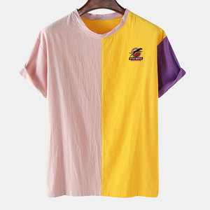 Camiseta de Moda 2026, Diseño Moderno, Corte Holgado, Cuello Redondo, 100% Algodón, Estampada en Diferentes Colores para Hombre - Product Image 1