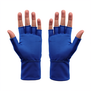 Gants de hockey sur gazon bleu royal sans doigts, rembourrés, pour la protection des joueurs, l'entraînement, les matchs et les entraînements d'équipe - Product Image 2