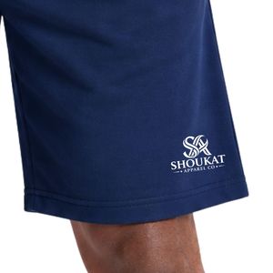 Shorts de course pour hommes bleu marine, taille élastique, bas de tenue sportive avec poches latérales, pour l'entraînement, la gym, le fitness et les loisirs - Product Image 3