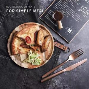 Premium Handmade Classic Design Polished Mango Wood Charger Plate Shape Microwave Safe Eco-Friendly Durable Non-Toxic BPA Free - Product Image 4
