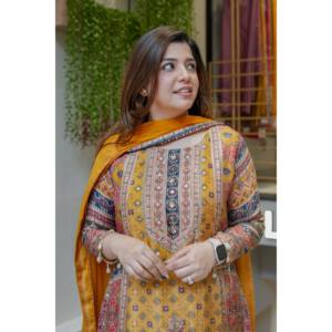 Conjunto de Salwar Kameez Elegante con Blusa y Falda de Diseñador y Hermosa Dupatta para Fiestas - Product Image 5