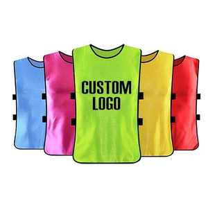 Custom Reversible Soccer <b>Bibs</b> for Adults Winter Mesh <b>Training</b> Vest Heat-Transfer Printed Anti-Bacterial Eco-Friendly Front All - Product Image 2
