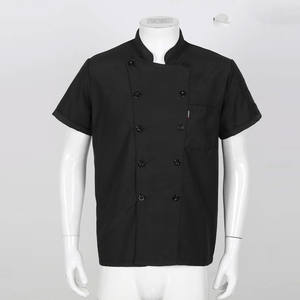 Chemise de Chef Personnalisée en Polycoton de Qualité Supérieure 2025 pour Hôtels et Restaurants, Boutons sur le Devant, Petit Col, Poche Apparente - Product Image 2