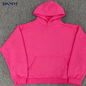 Sweat à capuche en coton 450G épais, style gothique streetwear, effet délavé, imprimé en relief, hiver, haute qualité, design personnalisé - Product Image 5