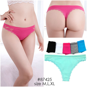 Tangas de seda helada sin costuras de talla grande para mujer, con patrón de dibujos animados personalizado, de talle bajo, antibacterianas, sexys y transpirables, ODM - Product Image 5