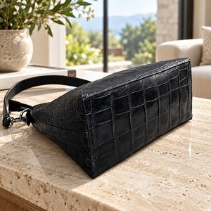 Nuevo Bolso de Mano de Piel de Cocodrilo Genuina para Mujer, Elegante y de Alta Calidad, con Logotipo Personalizado - Product Image 5
