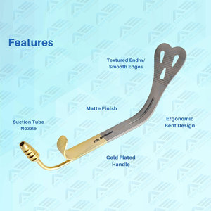 Instrumentos quirúrgicos dentales Retractores de labios y mejillas Abridor de boca Instrumentos médicos Minnesota Retractor de mejillas de acero inoxidable - Product Image 2