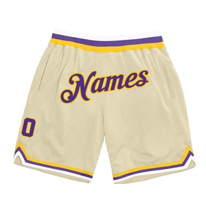 Wholesale Direct OMMIZ INDUSTRY Best Selling Custom Red White-Royal Authentic Throwback Split Fashion Basketball Shorts - Product Image 3