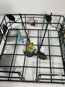 Porte-serviettes décoratif en métal sur le thème des oiseaux, 7,5 pouces - Product Image 3