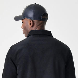 Veste de coach unisexe à col montant, imperméable, écologique, épaisse, rembourrée de duvet, avec logo imprimé, personnalisable, doublée, unie, devant uni - Product Image 5