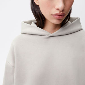 Sweat à capuche gris en molleton de coton pour homme, couleur unie, coupe décontractée, style streetwear écologique, hiver, effet délavé - Product Image 1