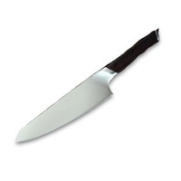 Couteaux de chef en acier inoxydable de qualité supérieure avec manche en bois au design minimaliste, en vente