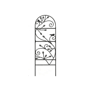 Treillis de jardin en métal personnalisé de luxe avec décorations en volutes pour le support des plantes verticales et la décoration extérieure - Product Image 3
