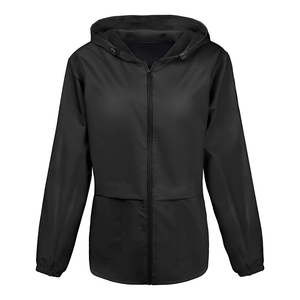Coupe-vent long unisexe tendance grande taille en polyester respirant et écologique, imperméable pour l'extérieur - Product Image 5