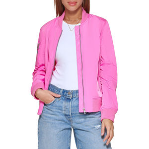 Chaqueta Bomber de Invierno para Mujer con Cuello Alto y Cremallera, con Logotipo Personalizado, Impermeable, Transpirable, Resistente al Viento, Chaqueta con Color Personalizado - Product Image 3