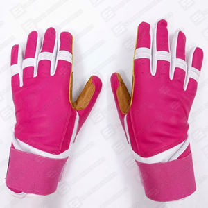 Gants de frappeur professionnels de baseball et de softball en gros cuir respirant de couleur personnalisée meilleure qualité pour l'entraînement - Product Image 5