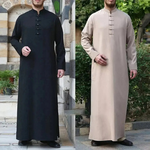 Men Juba Long Modest Muslim Robe Traditional <b>Islamic</b> <b>Clothing</b> Comfortable Loose Fit Breathable Fabric - Product Image 5
