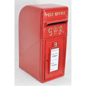 Buzón de Correo Británico GR Crown Rojo, de Hierro Fundido, Resistente a la Intemperie, Hecho a Mano, Personalizable, Precio de Fábrica - Product Image 2