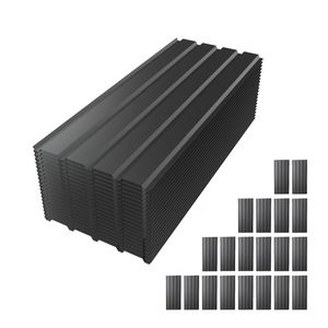 Panneaux de toiture métalliques imperméables robustes de 42,5 m de long, 20 pièces en acier galvanisé pour stockage extérieur - Product Image 1