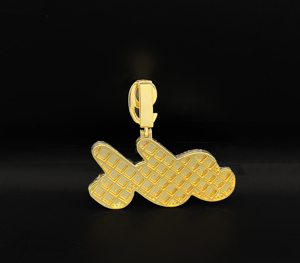 Colgante de Lujo Personalizado con Incrustaciones de Circonitas Cúbicas, Estilo Hip Hop Cristiano, de Aleación, Unisex, Icono de la Cultura Urbana - Product Image 3