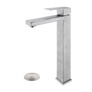 Rubinetto Monocomando per Lavabo Bagno con Scarico a Scomparsa Senza Troppopieno - Product Image 1