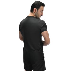Men <b>Black</b> Cotton T <b>Shirt</b> Short Sleeve Slim Fit Crew Neck Casual <b>Tee</b> Custom Logo OEM Manufacturer Sportswear Apparel Wholesale - Product Image 6