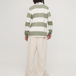 เสื้อรักบี้แขนยาวผู้ชาย ผ้าเจอร์ซีย์คอตตอน 100% คุณภาพสูง 180 กรัม ป้องกันรอยยับ ลายพิมพ์ บริการ OEM - Product Image 5