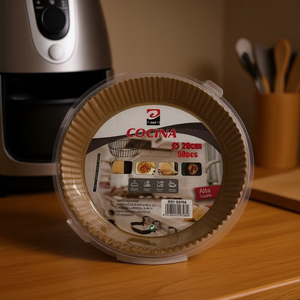 Papier de base en aluminium jetable de 20 cm pour friteuse à air - Product Image 2