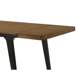 Hilary <span class=keywords><strong>Walnut</strong></span> & Đen kết thúc bàn ăn với 2 lá - Product Image 6