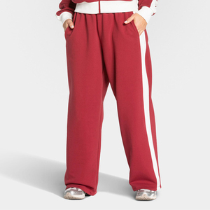 Ensemble de survêtement de football personnalisé pour femme, veste zippée intégrale en polyester et coton, pantalon de jogging, tenue de sport décontractée colorblock pour l'entraînement de football - Product Image 5