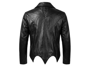เสื้อแจ็คเก็ตหนังแท้สไตล์โกธิค Papa V Perpetua สำหรับผู้ชาย - Product Image 4