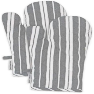 Custom Sublimation Printed Heat Resistant Double Oven Mitts Kitchen Gloves Eco-Friendly Dishwasher Safe High Quality Soft Cotton - Product Image 3