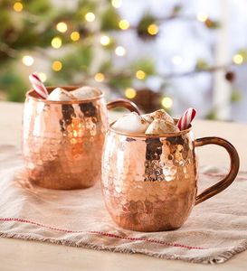 Copper mule <b>mug</b> set enchanted river drink cups reusable handmade beverage <b>mugs</b> premium durable collection - Product Image 4
