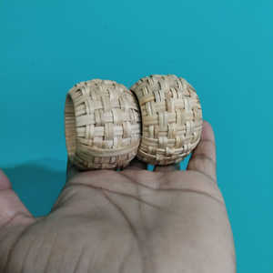 Handcrafted Handwoven <b>Rattan</b> Napkin Rings Rustic <b>Table</b> Decor for <b>Dining</b> And Parties at Cheap Price - Product Image 2