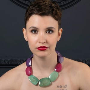 Collar de Resina Hecho a Mano para Mujer, Diseño de Moda con Temática Artística de la India, Joyería de Moda para Chicas - Product Image 4