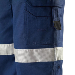 Pantalon de travail neuf personnalisé haute visibilité respirant séchage rapide Rip-Stop unisexe multi-poches perforé 3M – Vente en gros - Product Image 5