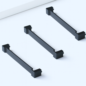 Factory Price Zinc Alloy Cabinet Handle Modern Minimalist Matte <b>Black</b> Drawer Pulls for Kitchen Bathroom Nightstands Furniture - Product Image 5