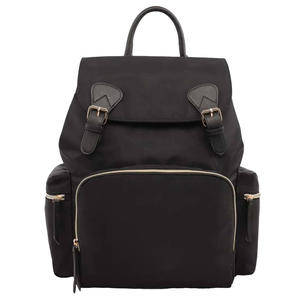 Sac à dos à langer personnalisé en cuir véritable imperméable pour bébé - Fermeture éclair avec protection RFID de haute qualité - Vente en gros disponible - Product Image 4