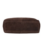 Sac à main en cuir suédé véritable personnalisé, finition suédée marron, marque privée, OEM, vente en gros, style décontracté de luxe