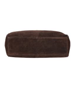 Sac à main en cuir suédé véritable personnalisé, finition suédée marron, marque privée, OEM, vente en gros, style décontracté de luxe - Product Image 4