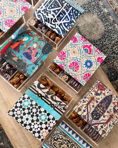 Caja de regalo de acrílico más vendida con madera impresa nuevo estilo caja de dulces de Chocolate decoración del hogar regalo de bodas - Product Image 5