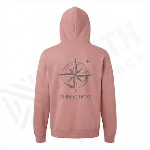 Men's Breathable 100% Cotton Winter Hoodies Hooded Collar Regular Fit <b>Long</b> <b>Sleeve</b> Full Zipper Premium Quality <b>Thermal</b> Comfort - Product Image 2