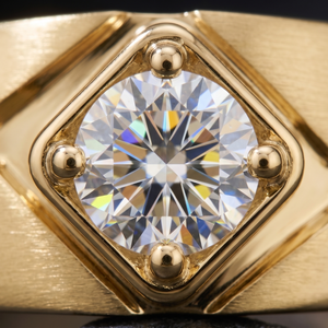 แหวนเพชรเม็ดเดี่ยวสั่งทำพิเศษสำหรับผู้หญิง ทองคำขาว 14K |   แหวนหมั้นทรงสี่เหลี่ยมหรูหรา ชุบโรเดียม - Product Image 4