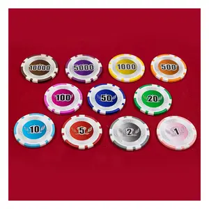 Hot Selling 12g Chips Customised Colour And Logo Casino Chips ABS Embedded Iron Sheet Casino Poker Chip