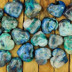 Cristal naturel Quantum Quattro gravé en forme de cœur, chrysocolle rare, sphère faite à la main, pierre de guérison Feng Shui, méditation Reiki - Product Image 3